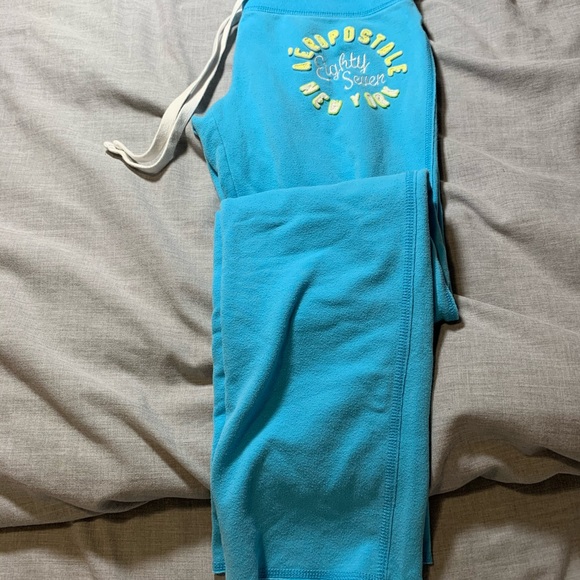 AEROPOSTALE Blue Sweatpants - Picture 1 of 4